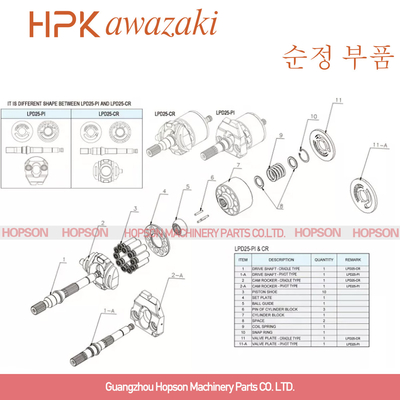 PC35MR excavator Hydraulic Pump Parts LPD25 708-1s-13510 708-1s-13230 708-1s-13520 708-1s-13360 708-1s-13370